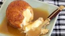 Deep-fried Ice Cream with Salted Butterscotch Sauce
