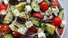 Easy Avocado & Feta Greek Salad