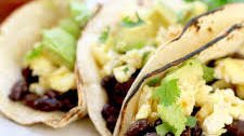 Easy Black Bean Breakfast Tacos