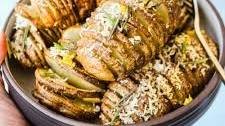 Easy Hasselback Potatoes With Parmesan, Rosemary & Lemon