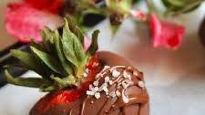 Easy Valentine's Chocolate Covered Strawberries w/ Sea Salt + Crushed Pistachios