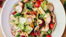 Fattoush Salad with Grilled Chicken