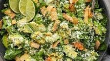 Fiesta Mexican Caesar Salad with Cilantro-Lime Caesar Dressing