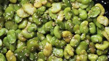 fresh fava beans with butter and garlic