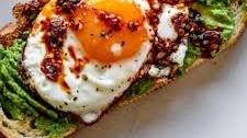 Fried Egg Avocado Toast with Chili Crunch
