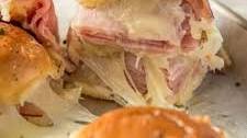 Garlic Butter Ham and Cheese Sliders