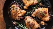 Garlic Herb Roasted Chicken Thighs