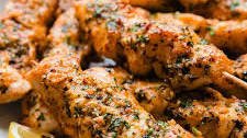 Garlic Parmesan Chicken Skewers