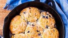 Glazed Blueberry Buttermilk Biscuits
