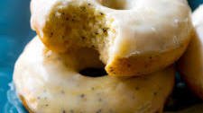 Glazed Lemon Poppy Seed Donuts