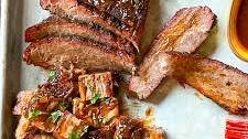 Gochujang Glazed Brisket Burnt Ends and Slices