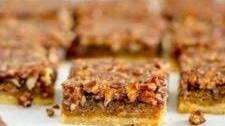 Gooey Pecan Pie Bars with a Shortbread Crust