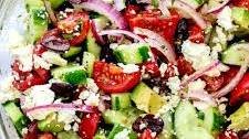 Greek Salad with Avocado