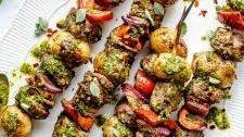 Grilled Chimichurri Steak Kabobs
