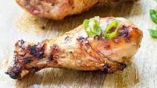 Grilled Ginger Sesame Glazed Chicken Drumsticks