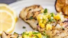 Grilled Halibut Recipe with Mango Salsa