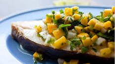 Grilled Pacific Halibut With Mango Salsa