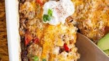 Ground Turkey Taco Casserole