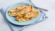 Ham and cheese pancakes