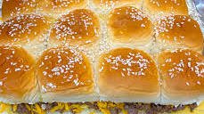 Hawaiian Roll Cheeseburger Sliders