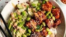 Honey Sriracha Salmon Bowls