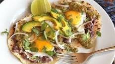Huevos Rancheros Verdes (Fried Eggs With Green Salsa and Refried Beans) Recipe