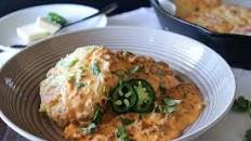 jalapeno cheddar biscuits with chorizo sausage gravy
