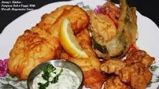 Kennys Tempura Fish n Veggie with Wasabi Mayonnaise Sauce