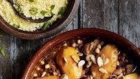 Lamb and quince tagine with chermoula and buttered couscous