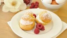 Lemon and Raspberry Cream Puffs