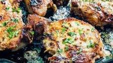 Lemon Garlic Pork Chops