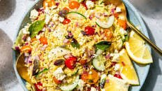 Lemon Herb and Feta Orzo