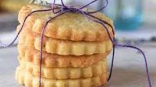 Lemon Lavender Shortbread Cookies
