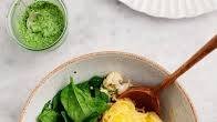 Lemon Pesto Spaghetti Squash