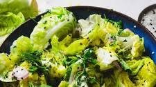 Little Gem Salad with Herbs, Maple, Lime and Sesame