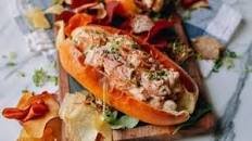Lobster Rolls with Crispy Ginger & Scallions