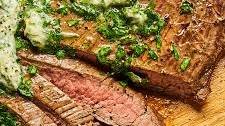 London Broil with Garlicky Herb Butter