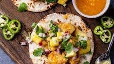 Mahi-Mahi Fish Tacos with Pineapple Salsa￼