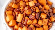 Maple Bacon Sweet Potato Hash
