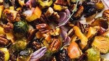 Maple Brussels Sprouts with Apples and Pecans
