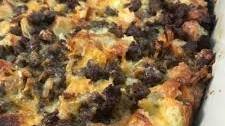 Maple Sausage Croissant Breakfast Casserole