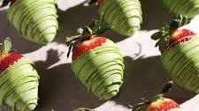 Matcha-Covered Strawberries