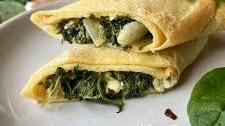 Mediterranean Spinach and Cheese Crepes
