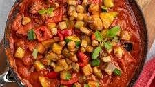 Mediterranean Vegetable Ratatouille with Crispy Croutons