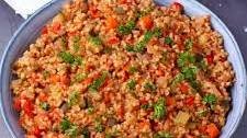 Middle Eastern Vegetable Bulgur Pilaf