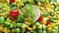 Modern Succotash: Corn, Edamame, Tomato, Avocado