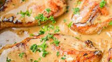 One Pan Creamy Garlic Chicken