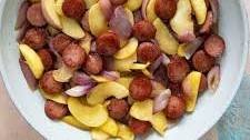 One Pan Kielbasa with Apples