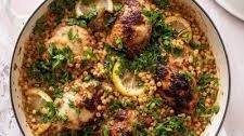 One Pan Lemon Chicken and Couscous