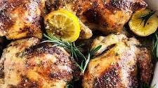 Oven Roasted Lemon Garlic & Parmesan Cornish Hens